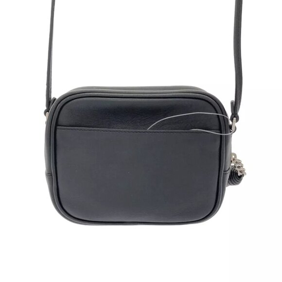 SAINT LAURENT PARIS Black Navy Multi Leather Glitter Shoulder Bag 779-021525 - Picture 2 of 13